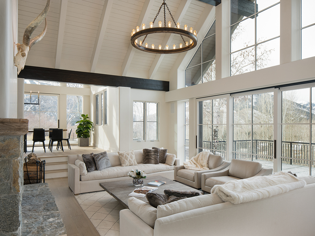 large modern open living room