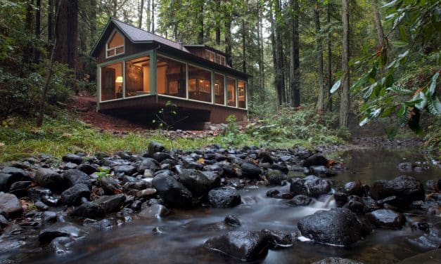 Before and After Creekside Cabin